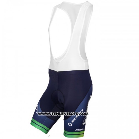 2015 Maillot Ciclismo Orica GreenEDGE Blanc et Bleu Manches Courtes et Cuissard